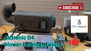 Eberspacher Airtronic D4 bearings failure Eberspacher service 11 [upl. by Mann555]