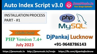 How To Install Latest PHP Auto Index Script v30  2023   One Click Installation  DjPankajLucknow [upl. by Valenka]