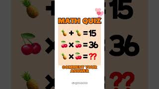 Math Quiz Game Time shorts [upl. by Ligriv]