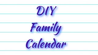 DIY Family Calendar using Walgreens amp Pic Collage [upl. by Colpin]