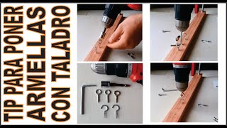 TIPS PARA PONER ARMELLAS CON TALADRO  TAMBIEN FUNCIONA EN CONCRET  AR BRICOLAJE arbricolaje [upl. by Adlog]