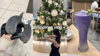 Traveling to the PHILIPPINES🛩️ Life in Manila lots of shopping amp SM mall hopping getting a perm [upl. by Elletnahs671]