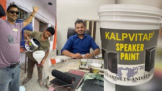 Best quality speaker paint in India KALPVITAP SPEAKER PAINT Manufacturers Kishorsoundcabinet [upl. by Manvell712]