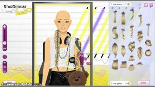 Stardoll stardesign hair tutorial Braids [upl. by Gilligan403]