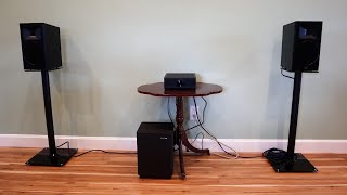 Perlesmith Budget Universal Floor Speaker Stands PSSS6 Review [upl. by Arok]