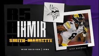 Minnesota Vikings Select WR Ihmir SmithMarsette in Round 5 of the 2021 NFL Draft [upl. by Ekez]