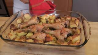 Roasted Chicken and Potato Bake  Recipe by Laura Vitale  Laura in the Kitchen Ep 199 [upl. by Oine539]