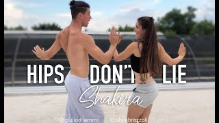 Shakira 🔥 Hips dont lie 🔥 BELLYDANCE  TUTORIAL Silvia Brazzoli amp Giulio Dilemmi [upl. by Otes]