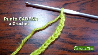 PUNTO CADENA o CADENETA de inicio ☑️ TEJIDO CROCHET Cómo empezar  1 [upl. by Alac126]