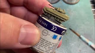 GHQ Micro Armour build painting details onto the BMP3 and Bradley AFV [upl. by Nnayt262]