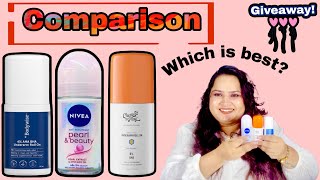 Body odour roll on comparison video  Which is the best Body odour Roll on birthdayseries [upl. by Amos]