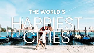 HAPPIEST CITIES IN THE WORLD 2024  Happiness Index by City Around the World travel happiness [upl. by Iddo]