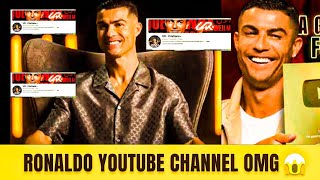 Cristiano Ronaldo Youtube Channel OMG 😱 Lounch A New Record Caress YouTube 😱 [upl. by Budd]