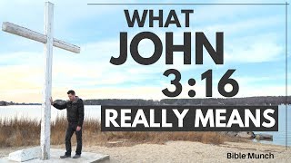 John 316  What the most popular Bible verse REALLY means  Bible Munch [upl. by Milah]