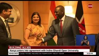 Open University of Kenya signs MOU with the largest open university in the world IGNOU [upl. by Maggie]