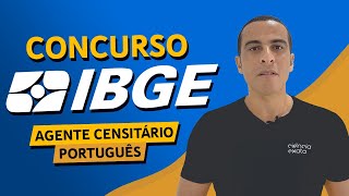 CONCURSO IBGE 2022  AGENTE CENSITÁRIO ACM E ACS  PORTUGUÊS FGV [upl. by Nairrad]