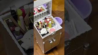 Miniature beauty box storage super cute beauty box is here miniaturescene foodandplay mytoyshare [upl. by Niwde]