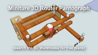 Miniature 3D Pantograph Router [upl. by Annairdna522]