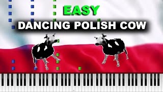 Dancing Polish Cow  Easy Piano Tutorial [upl. by Nollie424]