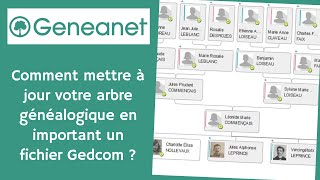 Geneanet  Comment mettre à jour votre arbre généalogique en important un fichier Gedcom [upl. by Olnay]