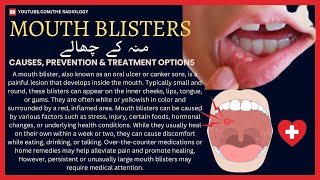 Mouth Blisters Demystified Understanding Treating and Preventing blister theradiology5817 [upl. by Vieva]