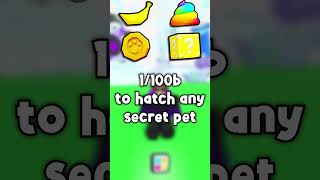 CHANCES For SECRET Pets In Pet Sim 99 [upl. by Hoag]