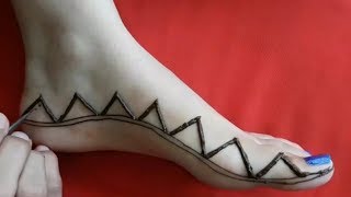 Stylish mehndi Design For Legs  Easy Mehndi Designs For Legs  mehndi design [upl. by Cooley]