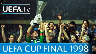 1998 UEFA Cup final highlights  InterLazio [upl. by Anoval]