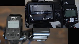 Canon EOSM and the Yongnuo YN622N TX wireless flash system [upl. by Enyamert]