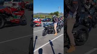 Kawasaki H2R vs Yamaha R1 SC Project RAW Sound h2r H2 r1 scproject dadbikeR1 [upl. by Remsen295]