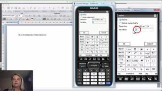 Transposing equations using Casio ClassPad CAS [upl. by Aiksa]