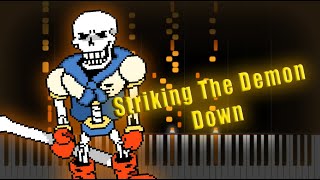 Striking The Demon Down  Revenge The Unseen Ending ▶ Synthesia  Piano [upl. by Airdnoed]