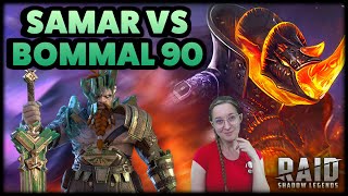 Samar FullAuto SOLO Bommal 90 ★ RAID Shadow Legends ★ TEST SERVER [upl. by Llenet]