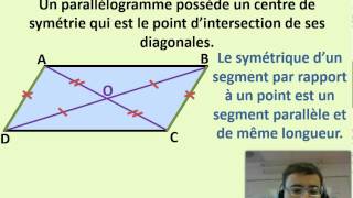 Propriétés du parallélogramme [upl. by Lilithe]