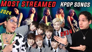 Waleska amp Efra react to Top 10 Most Streamed on Spotify KPOP Songs  2014 to 2024 so far [upl. by Oby]