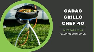 Cadac Grillo Chef 40  Quick Assemble without tools in 10 seconds [upl. by Maxma141]