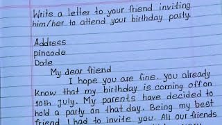 Write a letter to friend about summer vacation  Summer vacation letter  Informal letter [upl. by Ahsiem]