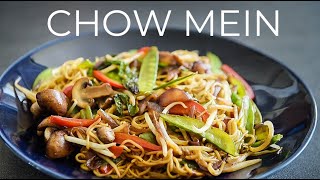 Vegetable Chow Mein Recipe  EASY Chinese vegan Noodles dinner idea [upl. by Marra]