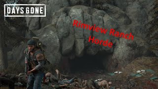 DAYS GONE  Rimview Ranch Horde  Thats how its done [upl. by Rausch239]