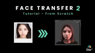 Face Transfer 2 Tutorial – Create a 3D Model Based on a Photo From Scratch [upl. by Pisarik]