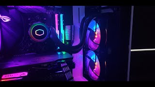 Installing and Testing Cooler Master ML240r liquid AIO [upl. by Yrem42]