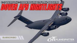 Planespotters Dream Dover AFB Airshow 2024 Saturday Highlights [upl. by Yelime]