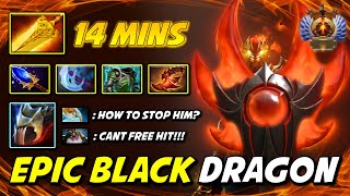 EPIC LVL 4 BLACK DRAGON Davion 14Mins Radiance Turn on Dragon Forms Burn All His Enemies DotA 2 [upl. by Verena]