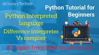 difference interpreter and python python pythonic programming coding interview pythontricks c [upl. by Nylesoj]