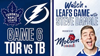 Watch Toronto Maple Leafs vs Tampa Bay Lightning Game 6 LIVE w Steve Dangle  presented by Molson [upl. by Retloc]