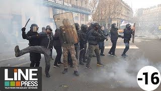 Gilets jaunes Acte 12  Incidents et blessés en fin de manif  Paris  France 02 février 2019 [upl. by Brom]