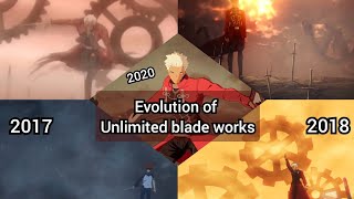 Fateseries  Evolution of Unlimited Blade Works  Infinited Creation of Swords [upl. by Notak]