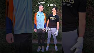 Finally we found someone taller than Courtois 😂😂 football courtois goalkeeper viral foryou fyp [upl. by Kennan]