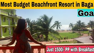 Baga’s Most Budget Beachfront Stay  Baga Beach  Goa  Beachtouch Resorts in Baga  Findingindia [upl. by Melitta]