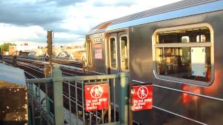 IRT Flushing Local Manhattan bound R62A 7 local train  103rd StreetCorona Plaza [upl. by Adyl]